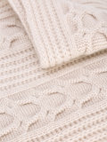 wide cable knit scarf 