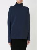 micro crepe roll neck sweater