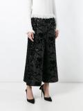 sequined wide-legged trousers