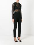 lace panel jumpsuit 