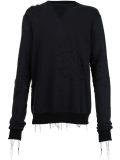 distressed sweater
