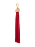 Burgundy Loulou tassel earrings 