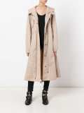 oversized hooded trench coat