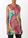 multi printed long top 