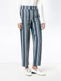 striped canvas trousers
