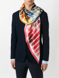 circle print scarf 