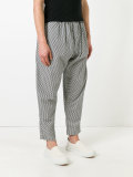 printed cropped trousers