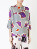 three-quarter sleeve blouse 