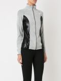 panelled jacquard jacket