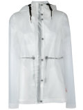 hooded raincoat