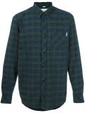 button-down plaid shirt