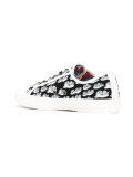 printed lace up trainers 