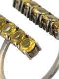 sapphire double column ring 