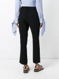 crepe satin drawstring trousers