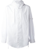 plain hooded shirt 