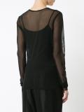 longsleeved sheer T-shirt