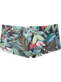 foliage print swim trunks