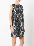 sleeveless jacquard dress