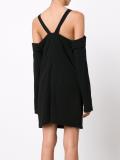 cut-off shoulders dress