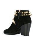 stud embellished ankle boots