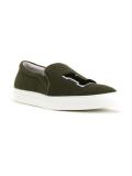 'LA' patch slip-on sneakers