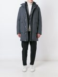 hooded padded coat