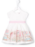 printed flared dress