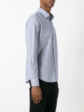 geometric pattern button-up shirt