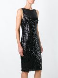 sequin embellished shift dress