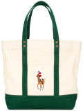 embroidered logo shoulder bag 