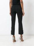 lace-up side cropped trousers