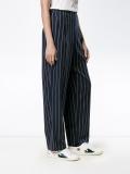 pin stripe wide-leg trousers 