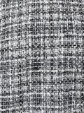 sleeveless tweed check blouse