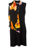 floral scarf detail dress