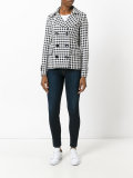 check double-breasted jacket