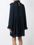 floral embroidered ruffle dress