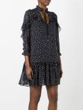 gold-tone polka dots dress