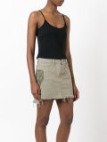 denim mini skirt 