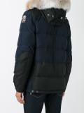 buttoned hooded jacket