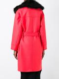 dislocated zip belted coat