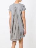 cupro insert T-shirt dress