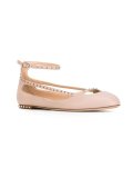 'Rockstud'芭蕾舞平底鞋