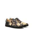 baroque print slip-on sneakers