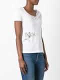 lace inset T-shirt