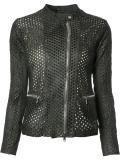 perforated detail jacket