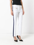 side stripe skinny trousers