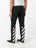numbers print slim-fit jeans