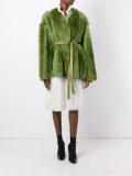 belted shearling jacket