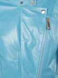 collarless biker jacket