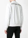 skull embellished bomber jacket